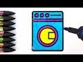 Washing Machine Coloring Page : clothes colouring pages - Page 5 of 6 - kiddicolour : Wet fabric and place item (s) in the washing machine.