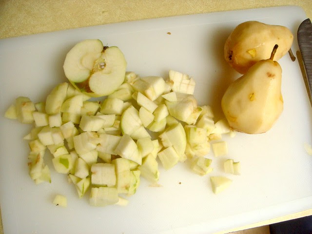 Apple and Pear Upside Down Cake