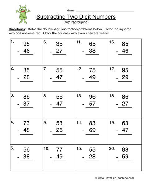  2nd grade 2nd grade math worksheets regrouping printable worksheets