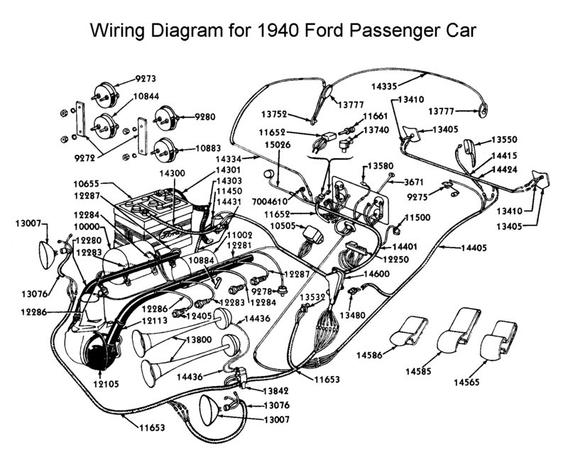 Wiring diagram for 1940 Ford Wiring diagram for 1940 Ford