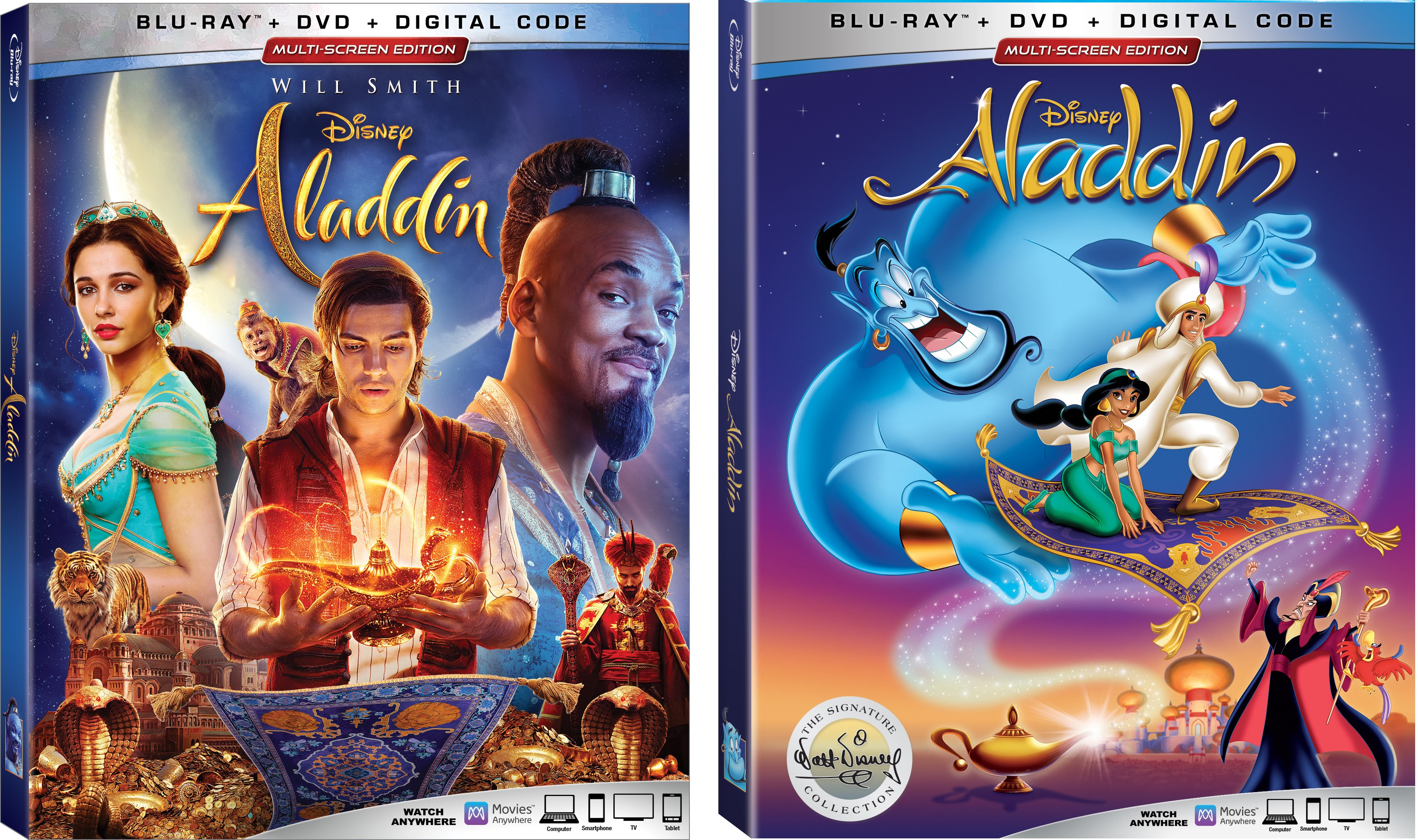 Blu Ray Review Giveaway Aladdin 2019 And Aladdin