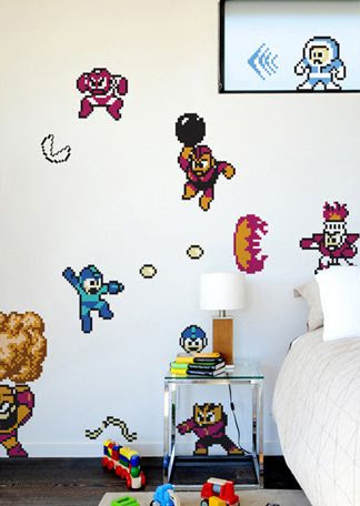 Get 8bit on your walls - Mega Man vinyl graphics!