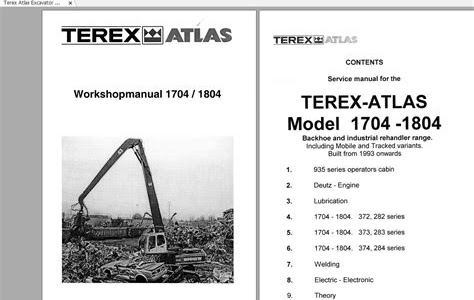 Link Download terex atlas 1704 wheeled tracked excavator operating manual [PDF] [EPUB] PDF