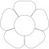 large flower petals anyone can craft 5 petal flower template free - 5 petal flower pattern template 20 free cliparts download images on | large flower template printable