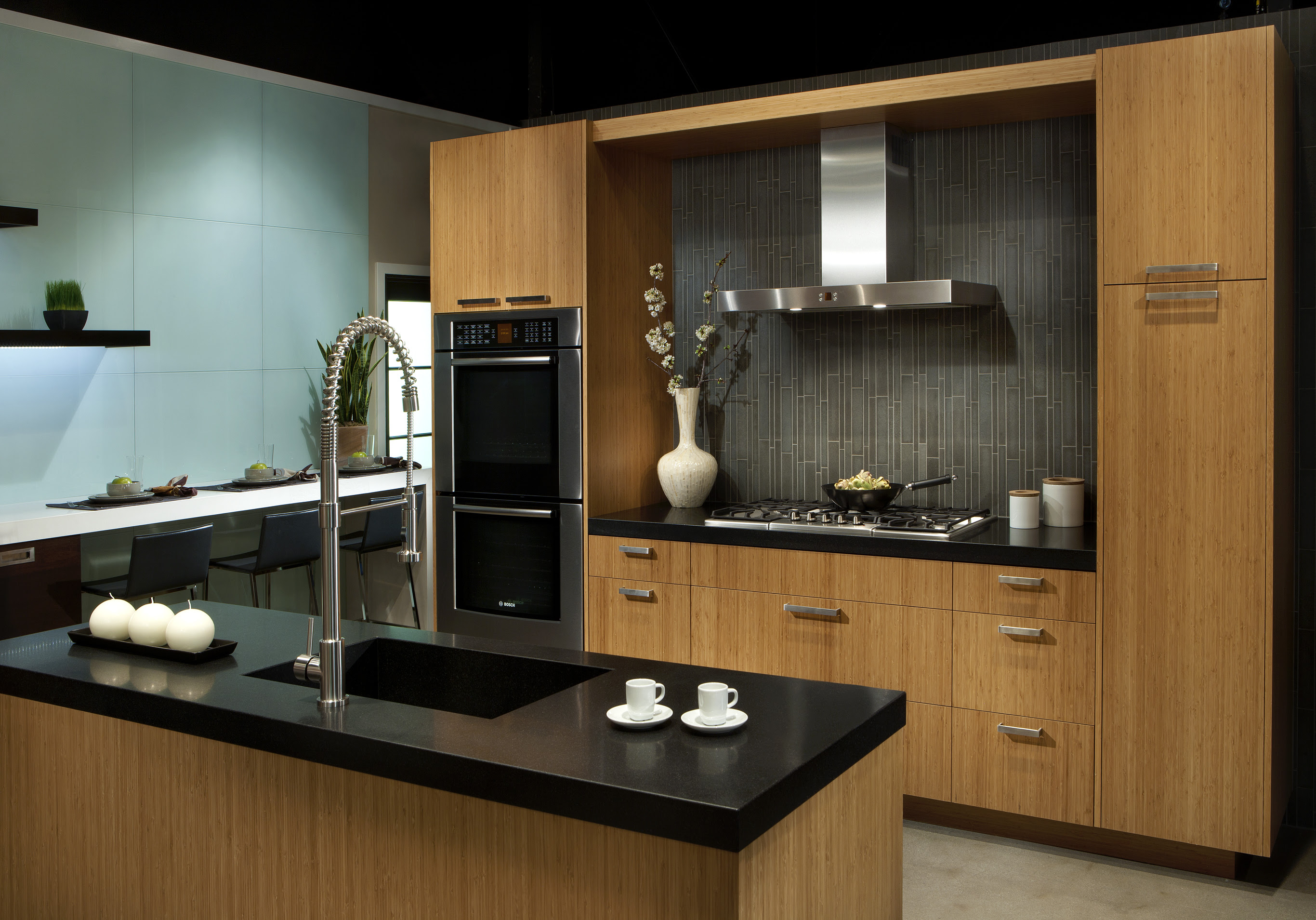 Bamboo Kitchen Cabinets - Custom Ready To Assemble Bamboo ...