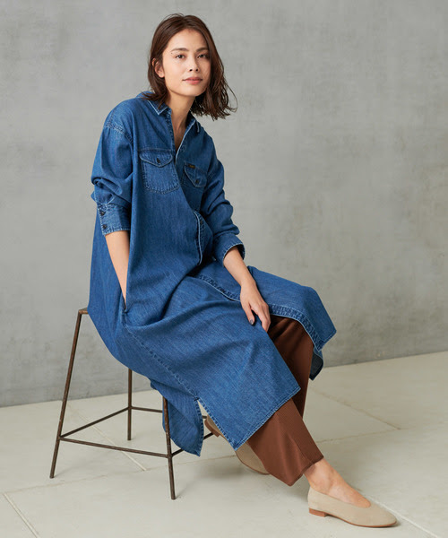 芸能人愛用 Lee Ciaopanic Typy デニムシャツワンピース ファッションの大好評