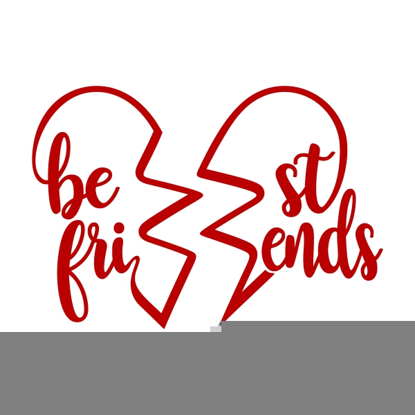 Download Best Friend Heart Clipart | Free Images at Clker.com ...