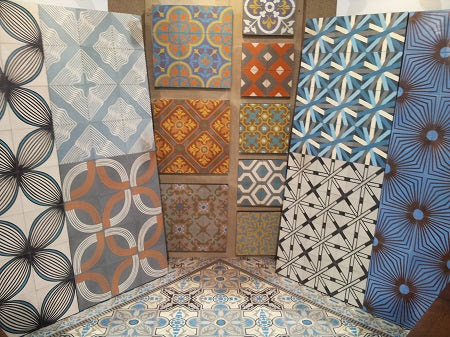 Guillermo & Tania Collection are new a new cement tile line. 