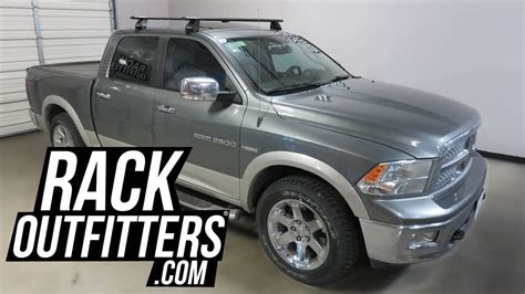 dodge ram  crew cab  rhino rack vortex  roof rack crossbars youtube