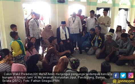 pesan kiai maruf  pengungsi tsunami banten daerah
