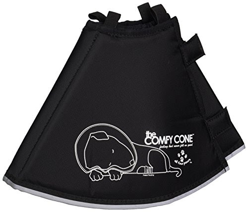 for protective cone cats Long Cone  Pet Small Comfy Cone Small Paws Black Long Comfy  Collar,
