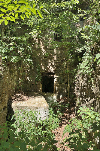 Ruins at Welsh Spring, on the Current River, Missouri