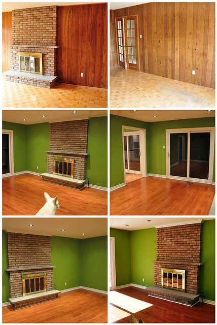 Dining room - before and after