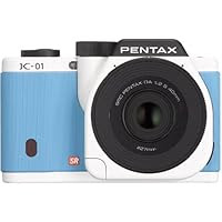 PENTAX mirror-less SLR K-01 lens kit White ~ Blue K-01 WHITE / BLUE 15383