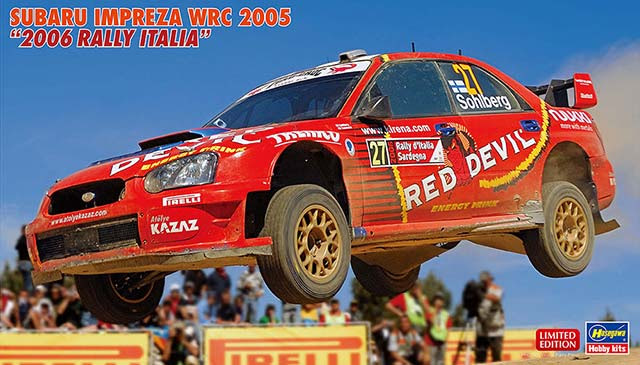 Hasegawa 1/24 SUBARU IMPREZA WRC 2005 '2006 RALLY ITALIA' (20614) Color Guide & Paint Conversion Chart