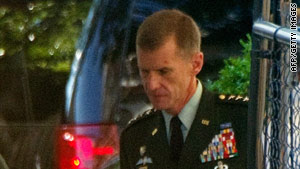 Gen. Stanley McChrystal took the fall for the failure of the U.S. war effort, a Taliban website claims.