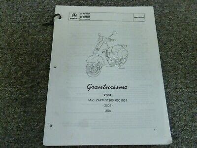 PDF Vespa Piaggio Silhouette Granturismo 200l 2003 Parts Manual