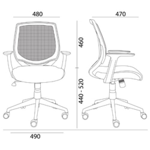  Kursi  Putar  Kantor High Point Austin X6A