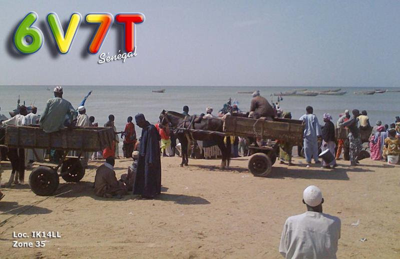 QSL image for 6V7T