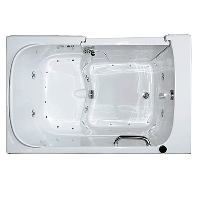 Ella Walk In Bath Economy Dual Air Massage Walk-In Tub; Left