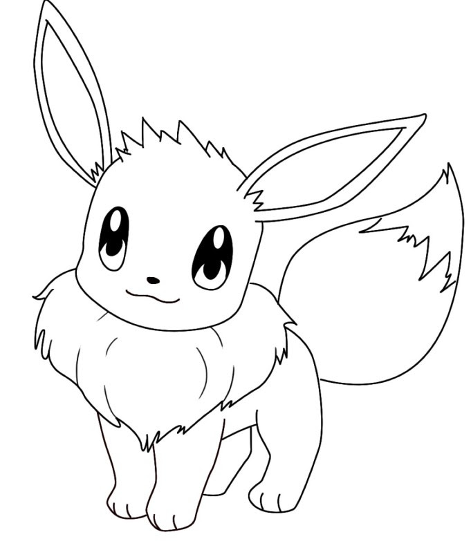 eevee coloring pages to print at getcoloringscom free