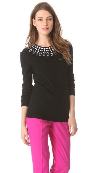 Giulietta Jewel Collar Sweater