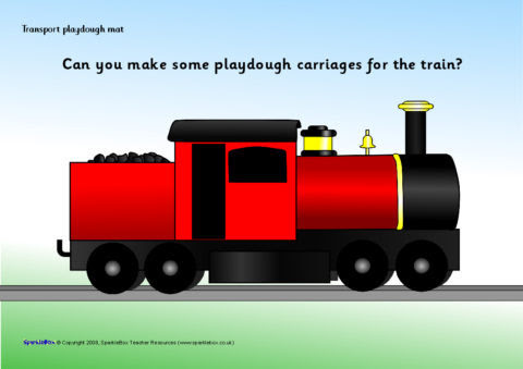 Transport Playdough Mats (SB1368) - SparkleBox