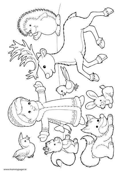 winter animals hibernation coloring pages sketch coloring page