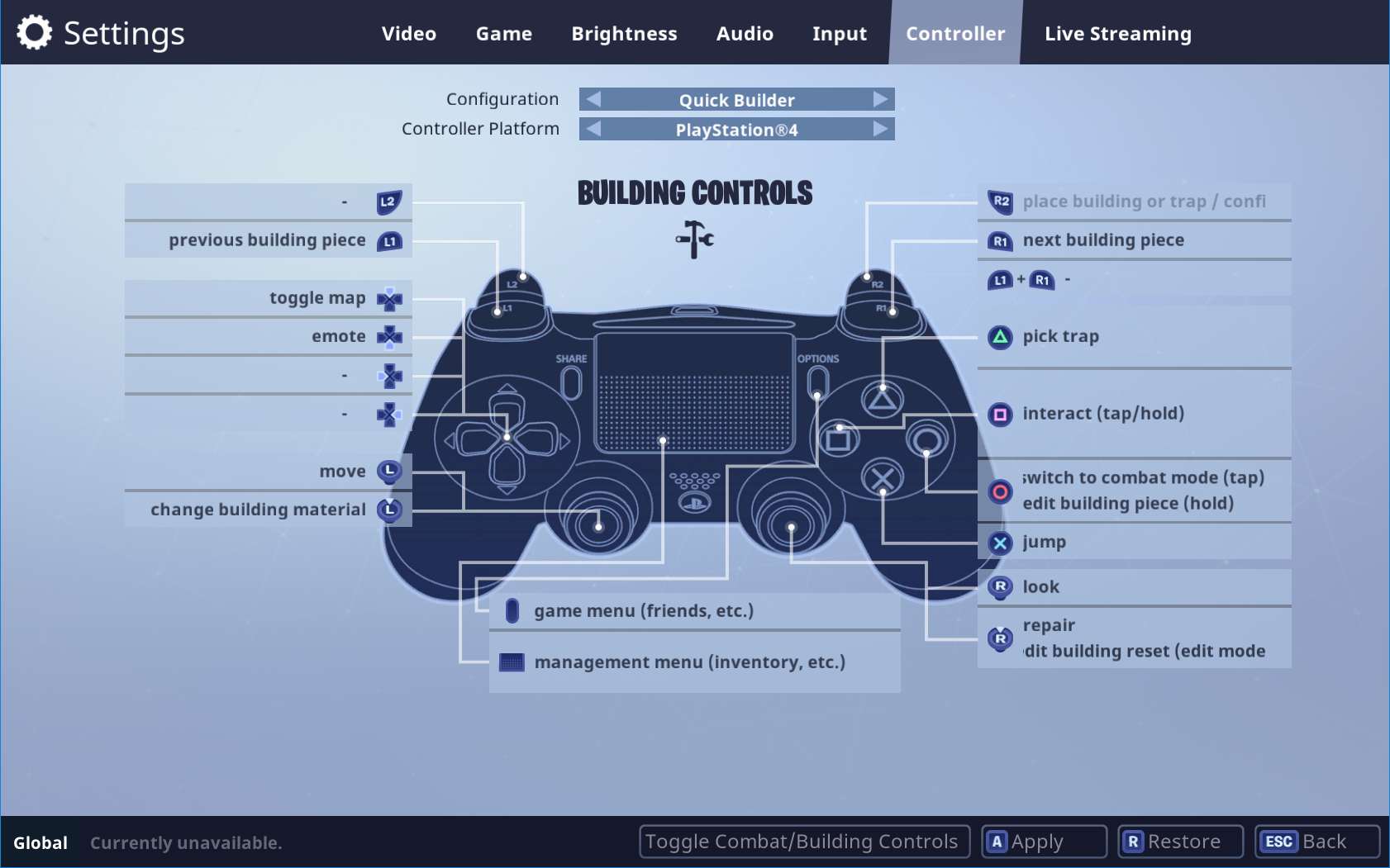 Fortnite 操作方法 コントローラ 編 Ps4 Xboxone 割り当て フォートナイト いちどりの部屋