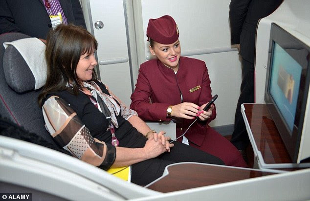 If passengers obey the rules and behave appropriately, both they, and the staff working the flight, can have a much more enjoyable journey (file photo)