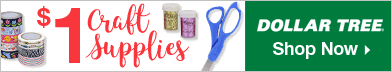 $1 Craft Supplies at Dollar Tree!
