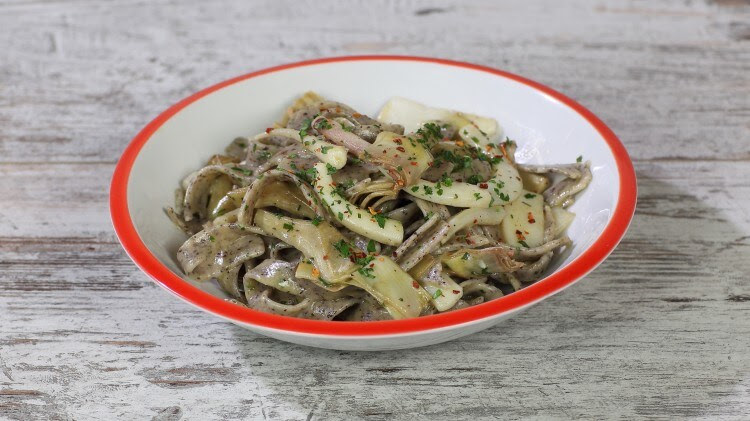 Maltagliati Di Grano Saraceno Con Seppie E Carciofi Cookaround