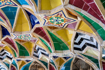 Ceiling tiles at Baba Kuhi's tomb
