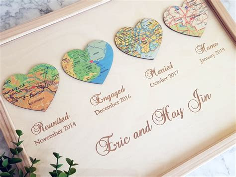 custom map art set   personalized map art prints great etsy