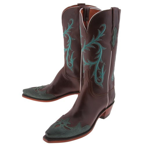 Lucchese 'N4636' Cowboy Boots Womens 10 - Chocolate