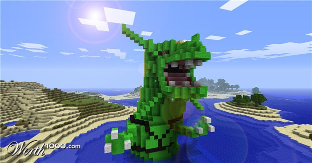 Image  Rayquaza in Minecraft.jpg  Minecraft Wiki