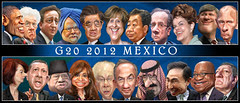 G20 2012 heads of government - Caricatures