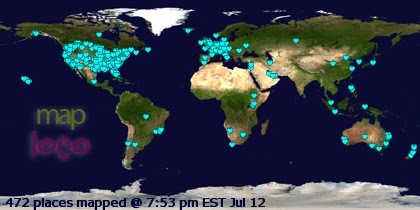 Locations of Site Visitors