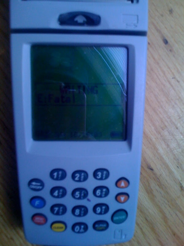 credit card machine. old credit card machine. old