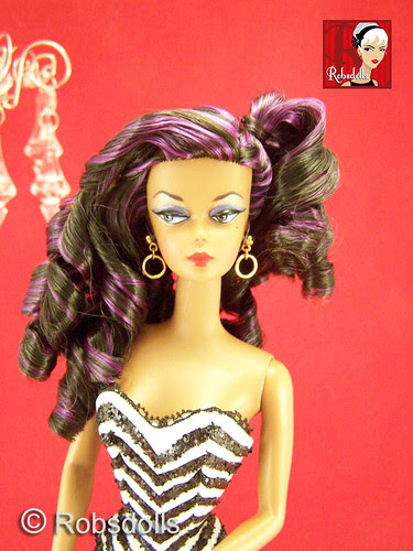 curly hair with purple highlights. Black Hair Purple Highlights.