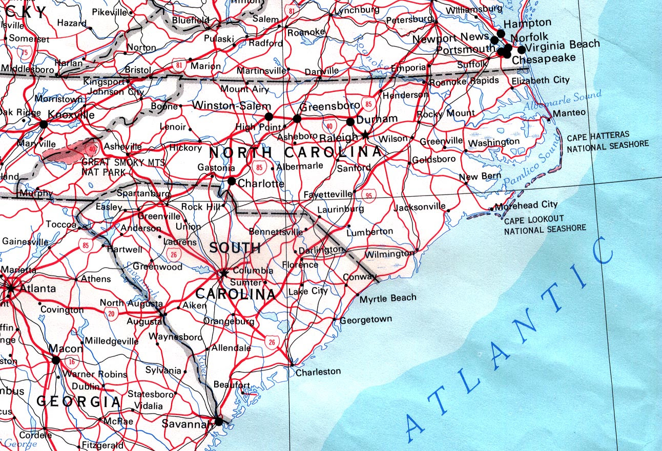 State Maps North Carolina