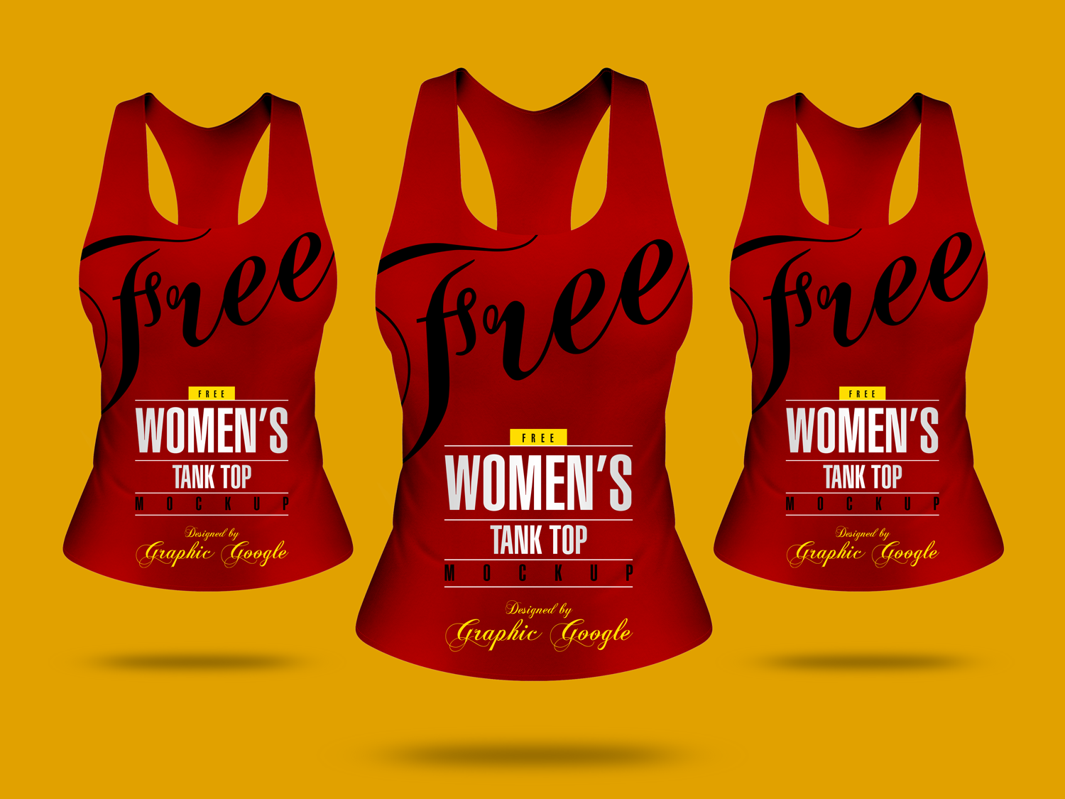 Download Free Front View Women S Tank Top Mock Up Psd For Brandinggraphic Google Tasty Graphic Designs Collection