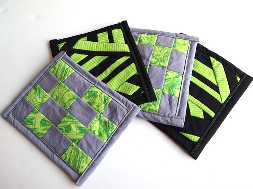 4 potholders, gift from Jodi