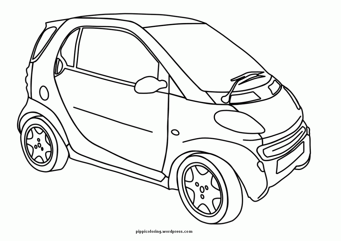 Download Car With Spoiler Coloring Page - Coloring Home