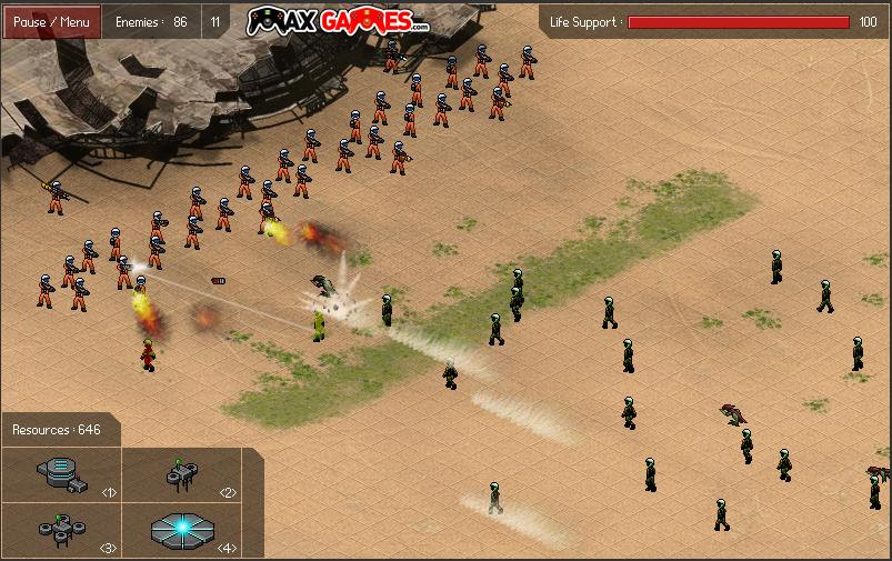 Desert Moon エイリアンから基地を防衛するタワーディフェンス
