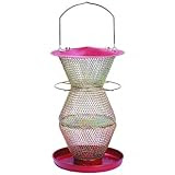 No/No Red and Brass Standard 3 Tier Feeder RB300334
