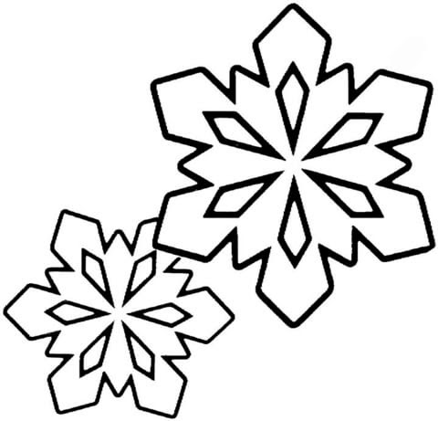 Click the Two Little Snowflakes coloring page to view printable version.