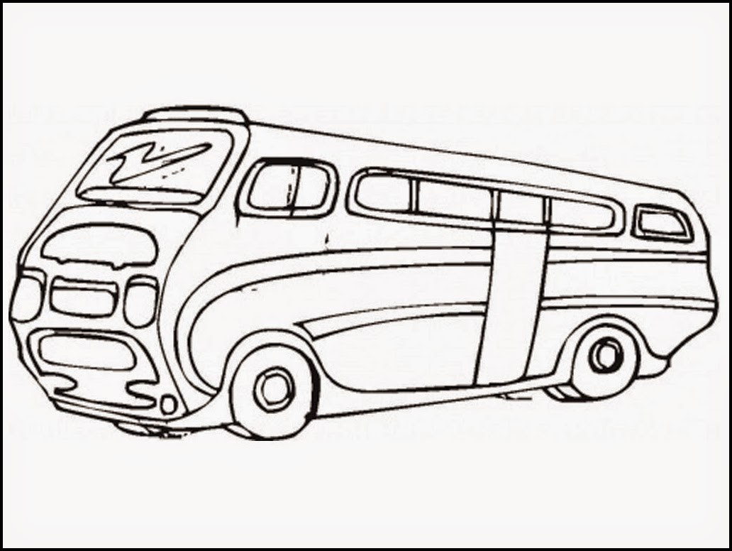 Vw Drawing At Getdrawings Free Download - Vw bulli ausmalbild