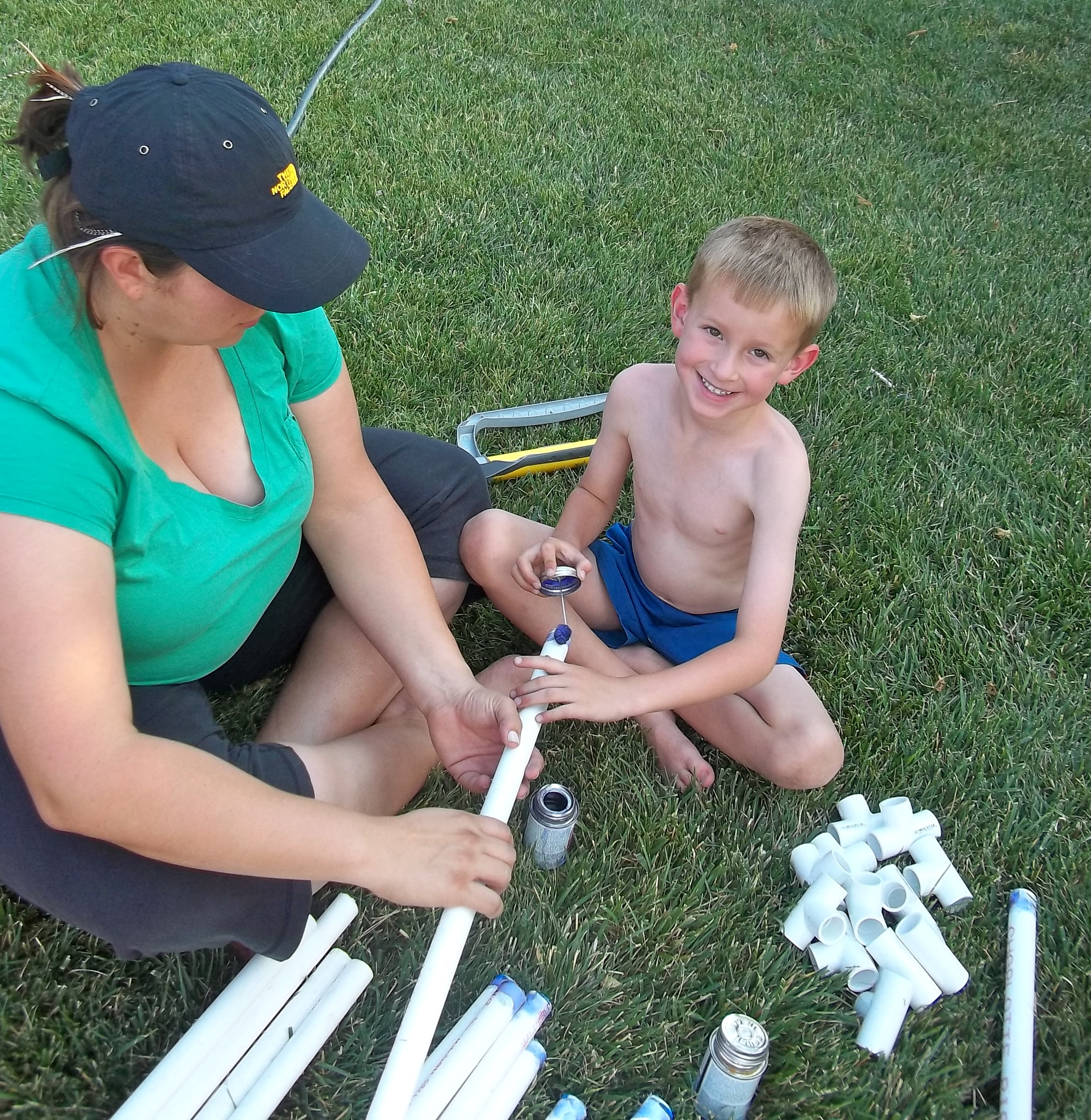 helping build the car wash