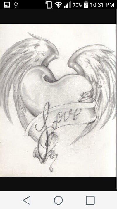 Love Art Attractive Pencil Drawing